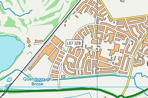LE7 3ZB map - OS VectorMap District (Ordnance Survey) LE7 3ZB map - OS VectorMap District (Ordnance Survey)