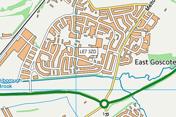 LE7 3ZD map - OS VectorMap District (Ordnance Survey) LE7 3ZD map - OS VectorMap District (Ordnance Survey)