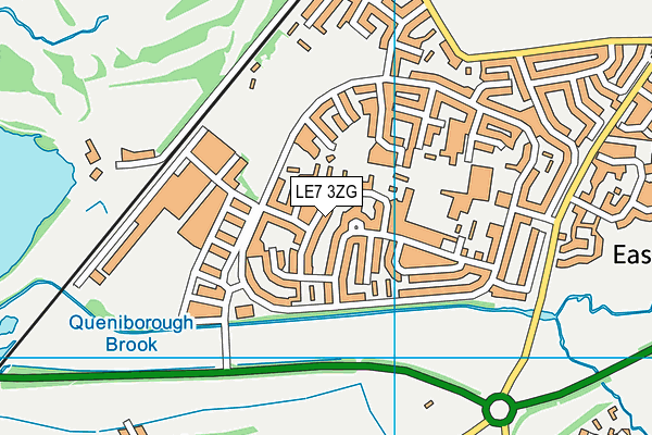 LE7 3ZG map - OS VectorMap District (Ordnance Survey) LE7 3ZG map - OS VectorMap District (Ordnance Survey)