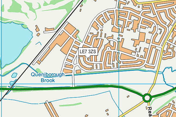 LE7 3ZS map - OS VectorMap District (Ordnance Survey) LE7 3ZS map - OS VectorMap District (Ordnance Survey)