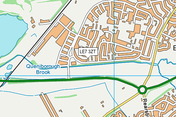 LE7 3ZT map - OS VectorMap District (Ordnance Survey) LE7 3ZT map - OS VectorMap District (Ordnance Survey)