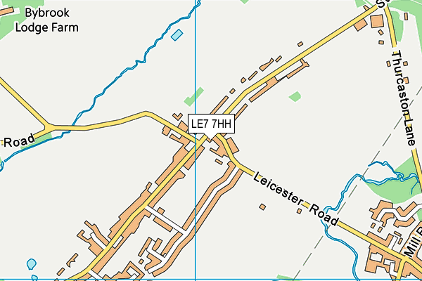LE7 7HH map - OS VectorMap District (Ordnance Survey) LE7 7HH map - OS VectorMap District (Ordnance Survey)