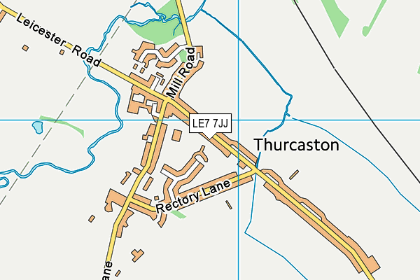 LE7 7JJ map - OS VectorMap District (Ordnance Survey) LE7 7JJ map - OS VectorMap District (Ordnance Survey)