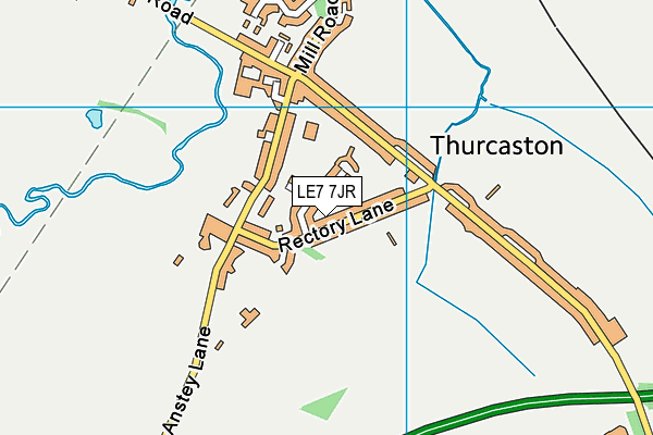LE7 7JR map - OS VectorMap District (Ordnance Survey) LE7 7JR map - OS VectorMap District (Ordnance Survey)