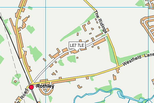 LE7 7LE map - OS VectorMap District (Ordnance Survey) LE7 7LE map - OS VectorMap District (Ordnance Survey)