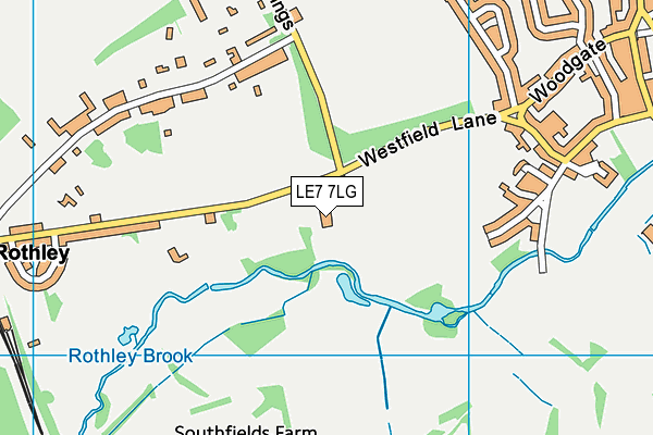 LE7 7LG map - OS VectorMap District (Ordnance Survey) LE7 7LG map - OS VectorMap District (Ordnance Survey)