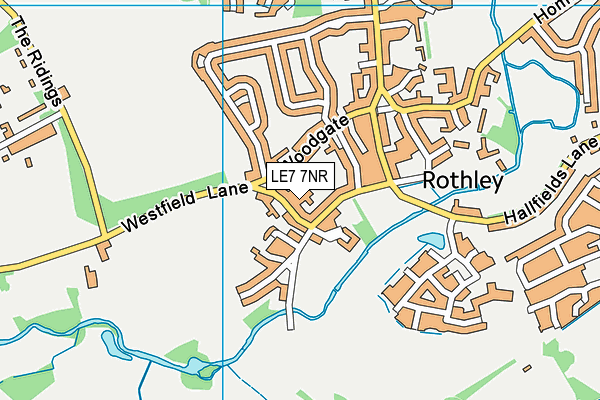 LE7 7NR map - OS VectorMap District (Ordnance Survey) LE7 7NR map - OS VectorMap District (Ordnance Survey)