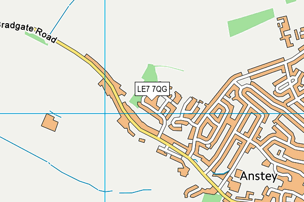 LE7 7QG map - OS VectorMap District (Ordnance Survey) LE7 7QG map - OS VectorMap District (Ordnance Survey)