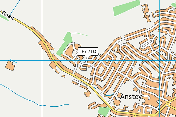 LE7 7TQ map - OS VectorMap District (Ordnance Survey) LE7 7TQ map - OS VectorMap District (Ordnance Survey)
