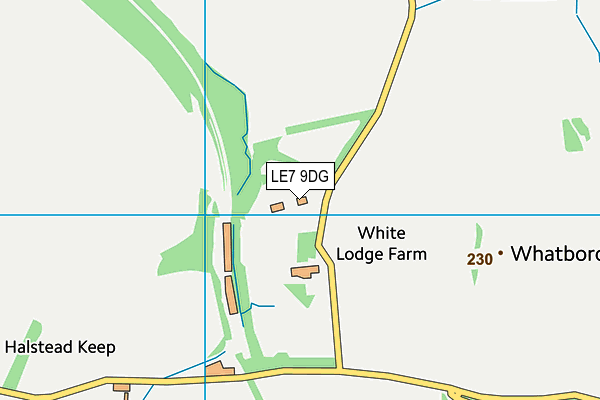LE7 9DG map - OS VectorMap District (Ordnance Survey) LE7 9DG map - OS VectorMap District (Ordnance Survey)