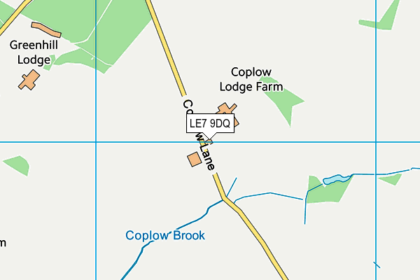 LE7 9DQ map - OS VectorMap District (Ordnance Survey) LE7 9DQ map - OS VectorMap District (Ordnance Survey)