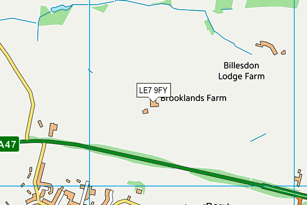 LE7 9FY map - OS VectorMap District (Ordnance Survey) LE7 9FY map - OS VectorMap District (Ordnance Survey)