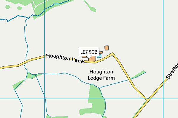 LE7 9GB map - OS VectorMap District (Ordnance Survey) LE7 9GB map - OS VectorMap District (Ordnance Survey)
