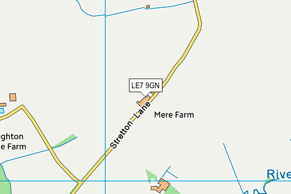 LE7 9GN map - OS VectorMap District (Ordnance Survey) LE7 9GN map - OS VectorMap District (Ordnance Survey)
