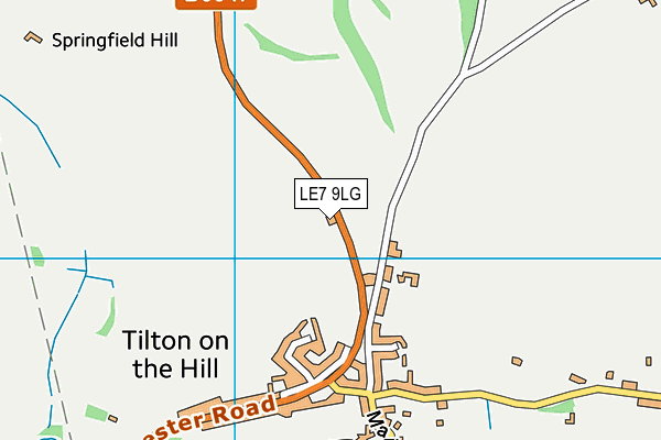 LE7 9LG map - OS VectorMap District (Ordnance Survey) LE7 9LG map - OS VectorMap District (Ordnance Survey)