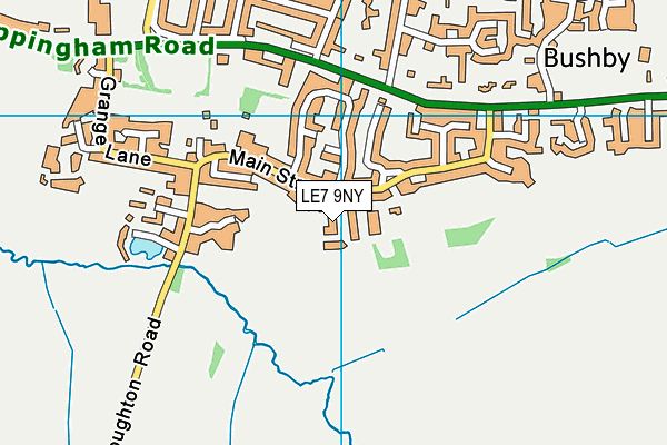 LE7 9NY map - OS VectorMap District (Ordnance Survey) LE7 9NY map - OS VectorMap District (Ordnance Survey)