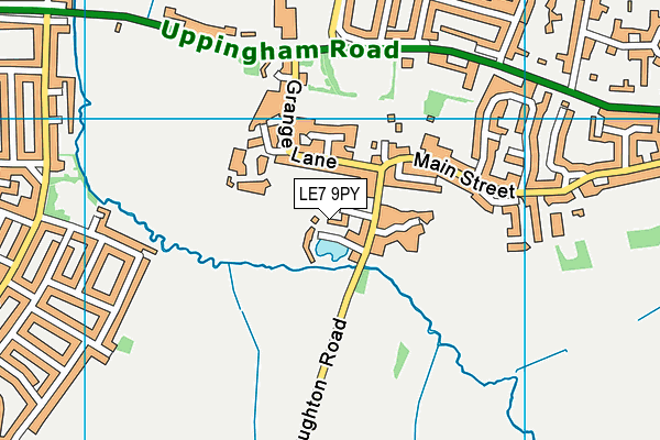 LE7 9PY map - OS VectorMap District (Ordnance Survey) LE7 9PY map - OS VectorMap District (Ordnance Survey)
