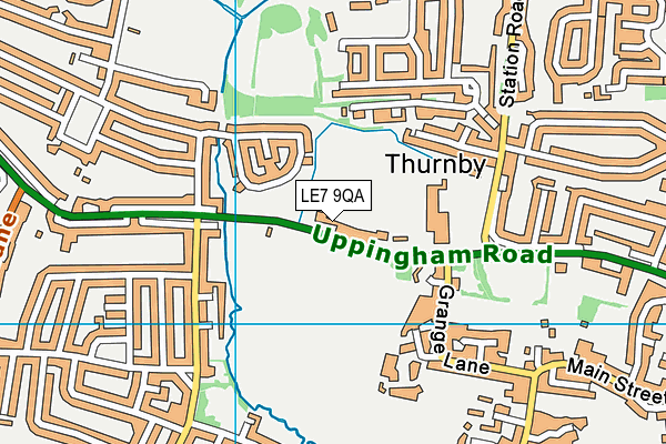 LE7 9QA map - OS VectorMap District (Ordnance Survey) LE7 9QA map - OS VectorMap District (Ordnance Survey)