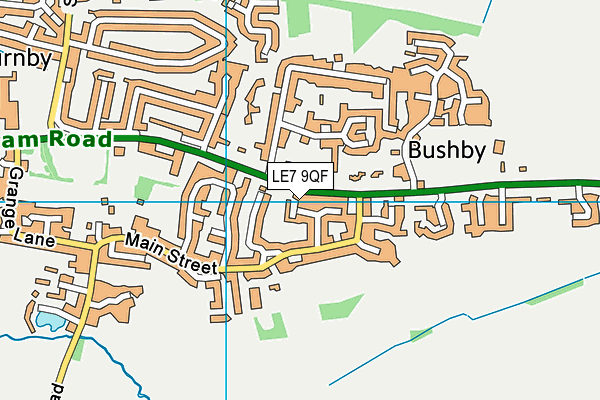 LE7 9QF map - OS VectorMap District (Ordnance Survey) LE7 9QF map - OS VectorMap District (Ordnance Survey)