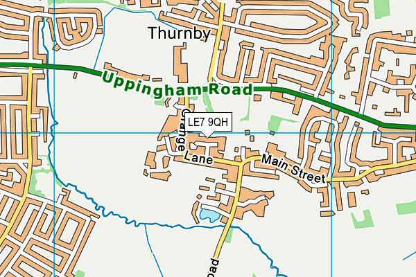 LE7 9QH map - OS VectorMap District (Ordnance Survey) LE7 9QH map - OS VectorMap District (Ordnance Survey)