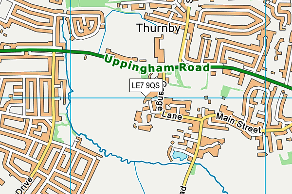 LE7 9QS map - OS VectorMap District (Ordnance Survey) LE7 9QS map - OS VectorMap District (Ordnance Survey)