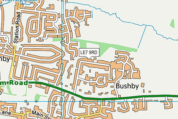 LE7 9RD map - OS VectorMap District (Ordnance Survey) LE7 9RD map - OS VectorMap District (Ordnance Survey)
