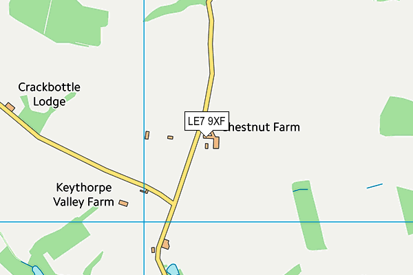 LE7 9XF map - OS VectorMap District (Ordnance Survey) LE7 9XF map - OS VectorMap District (Ordnance Survey)