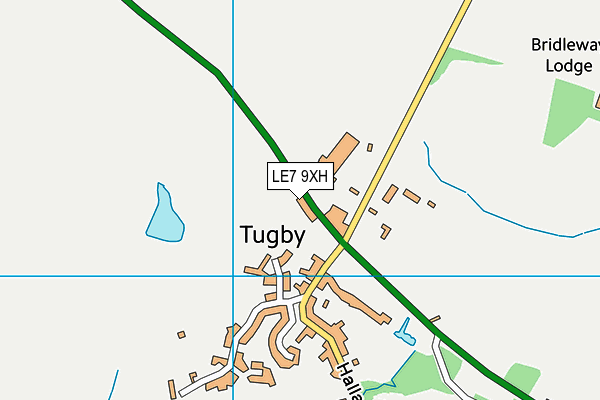 LE7 9XH map - OS VectorMap District (Ordnance Survey) LE7 9XH map - OS VectorMap District (Ordnance Survey)