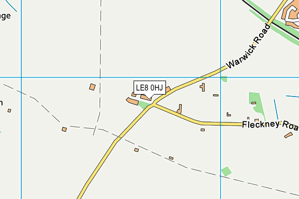 LE8 0HJ map - OS VectorMap District (Ordnance Survey) LE8 0HJ map - OS VectorMap District (Ordnance Survey)