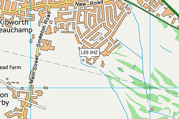 LE8 0HZ map - OS VectorMap District (Ordnance Survey) LE8 0HZ map - OS VectorMap District (Ordnance Survey)