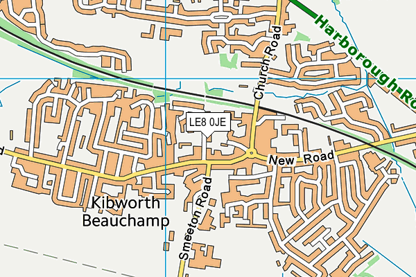 LE8 0JE map - OS VectorMap District (Ordnance Survey) LE8 0JE map - OS VectorMap District (Ordnance Survey)