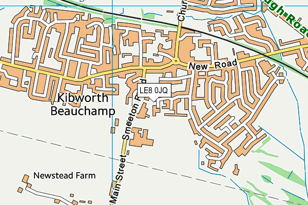 LE8 0JQ map - OS VectorMap District (Ordnance Survey) LE8 0JQ map - OS VectorMap District (Ordnance Survey)