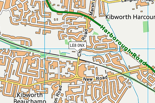 LE8 0NX map - OS VectorMap District (Ordnance Survey) LE8 0NX map - OS VectorMap District (Ordnance Survey)