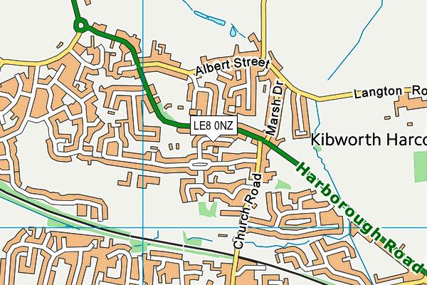 LE8 0NZ map - OS VectorMap District (Ordnance Survey) LE8 0NZ map - OS VectorMap District (Ordnance Survey)