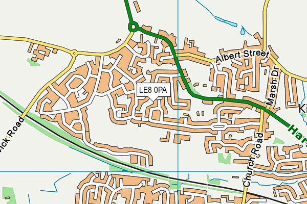 LE8 0PA map - OS VectorMap District (Ordnance Survey) LE8 0PA map - OS VectorMap District (Ordnance Survey)