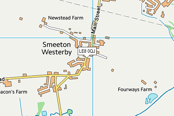 LE8 0QJ map - OS VectorMap District (Ordnance Survey) LE8 0QJ map - OS VectorMap District (Ordnance Survey)