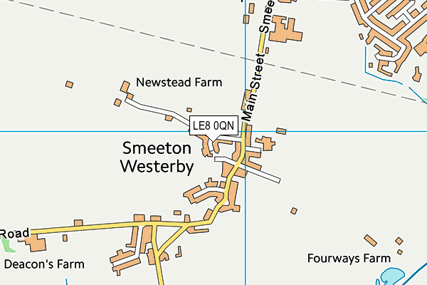 LE8 0QN map - OS VectorMap District (Ordnance Survey) LE8 0QN map - OS VectorMap District (Ordnance Survey)