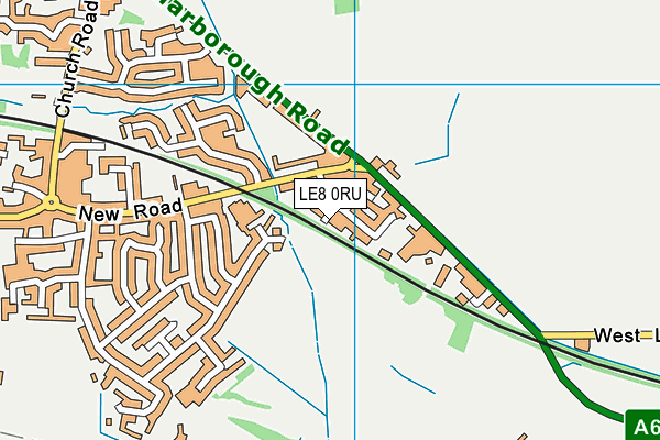 LE8 0RU map - OS VectorMap District (Ordnance Survey) LE8 0RU map - OS VectorMap District (Ordnance Survey)