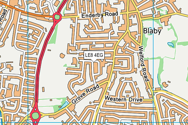 LE8 4EG map - OS VectorMap District (Ordnance Survey) LE8 4EG map - OS VectorMap District (Ordnance Survey)