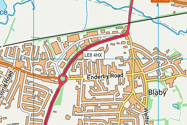 LE8 4HX map - OS VectorMap District (Ordnance Survey) LE8 4HX map - OS VectorMap District (Ordnance Survey)