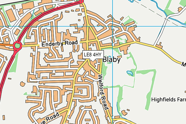 LE8 4HY map - OS VectorMap District (Ordnance Survey) LE8 4HY map - OS VectorMap District (Ordnance Survey)