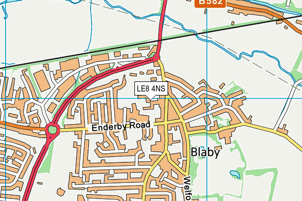 LE8 4NS map - OS VectorMap District (Ordnance Survey) LE8 4NS map - OS VectorMap District (Ordnance Survey)