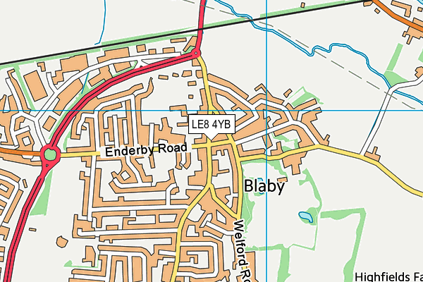 LE8 4YB map - OS VectorMap District (Ordnance Survey) LE8 4YB map - OS VectorMap District (Ordnance Survey)