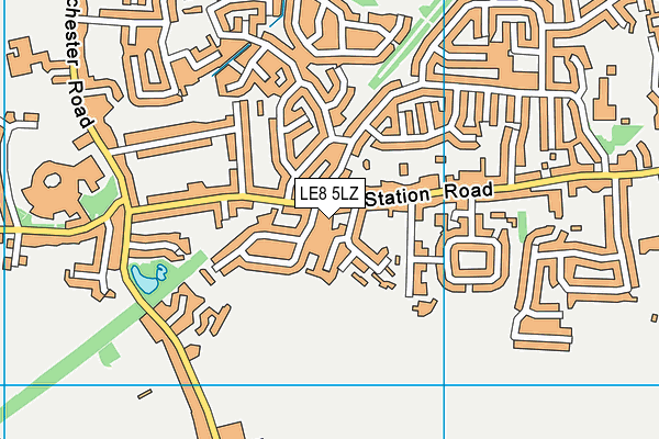 LE8 5LZ map - OS VectorMap District (Ordnance Survey) LE8 5LZ map - OS VectorMap District (Ordnance Survey)