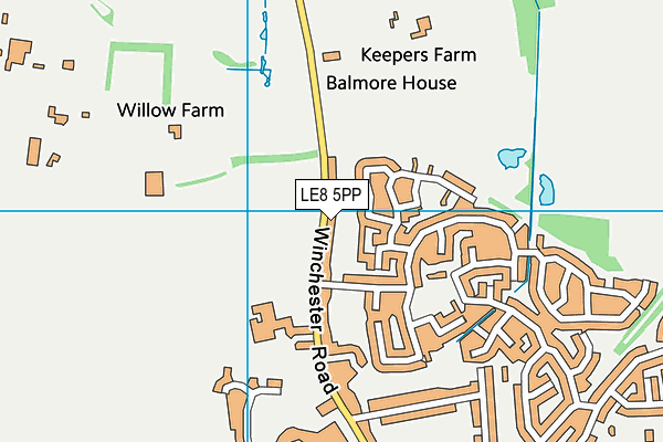 LE8 5PP map - OS VectorMap District (Ordnance Survey) LE8 5PP map - OS VectorMap District (Ordnance Survey)