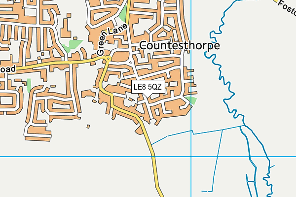 LE8 5QZ map - OS VectorMap District (Ordnance Survey) LE8 5QZ map - OS VectorMap District (Ordnance Survey)