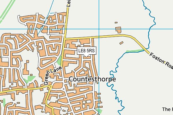 LE8 5RS map - OS VectorMap District (Ordnance Survey) LE8 5RS map - OS VectorMap District (Ordnance Survey)