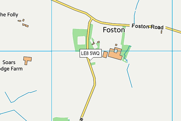 LE8 5WQ map - OS VectorMap District (Ordnance Survey)