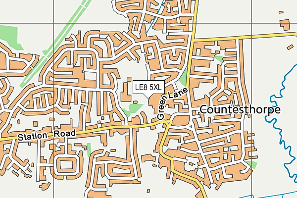 LE8 5XL map - OS VectorMap District (Ordnance Survey) LE8 5XL map - OS VectorMap District (Ordnance Survey)