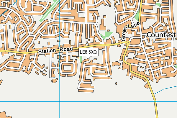 LE8 5XQ map - OS VectorMap District (Ordnance Survey) LE8 5XQ map - OS VectorMap District (Ordnance Survey)